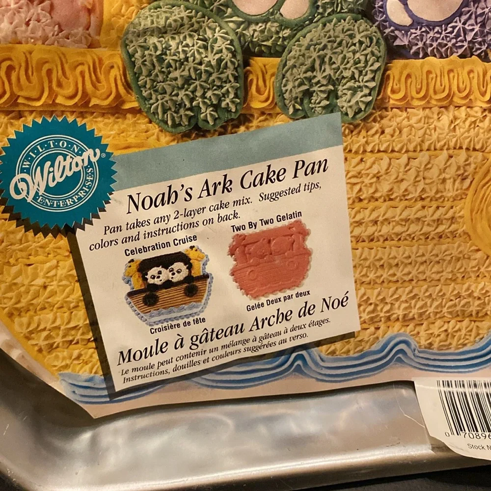 Wilton Noah’s Ark aluminum cake pan baby’s birthday baby shower w/ instructions